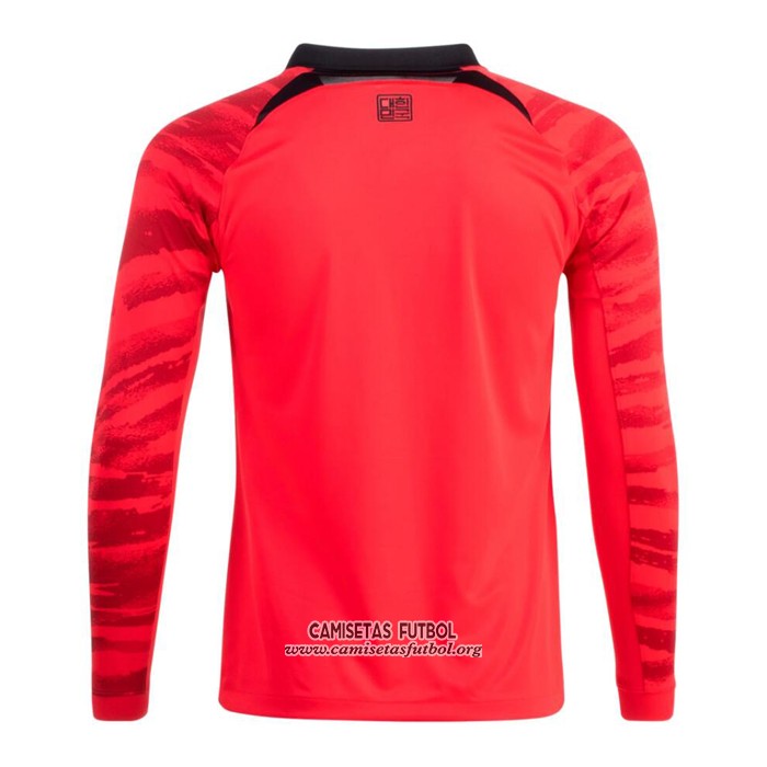 Camiseta Corea del Sur Primera Manga Larga 2022